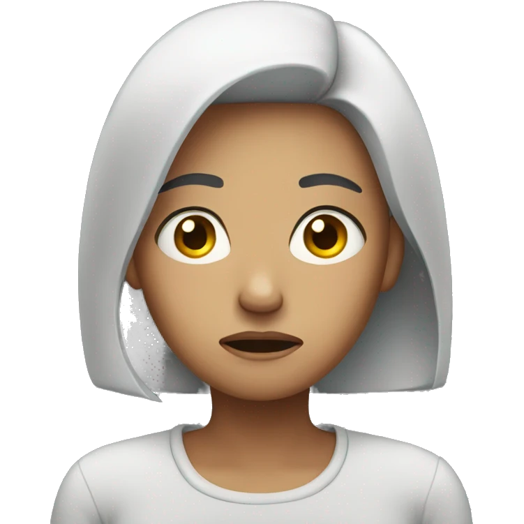 worried woman  emoji