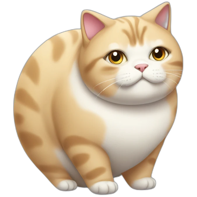 Obese cat emoji