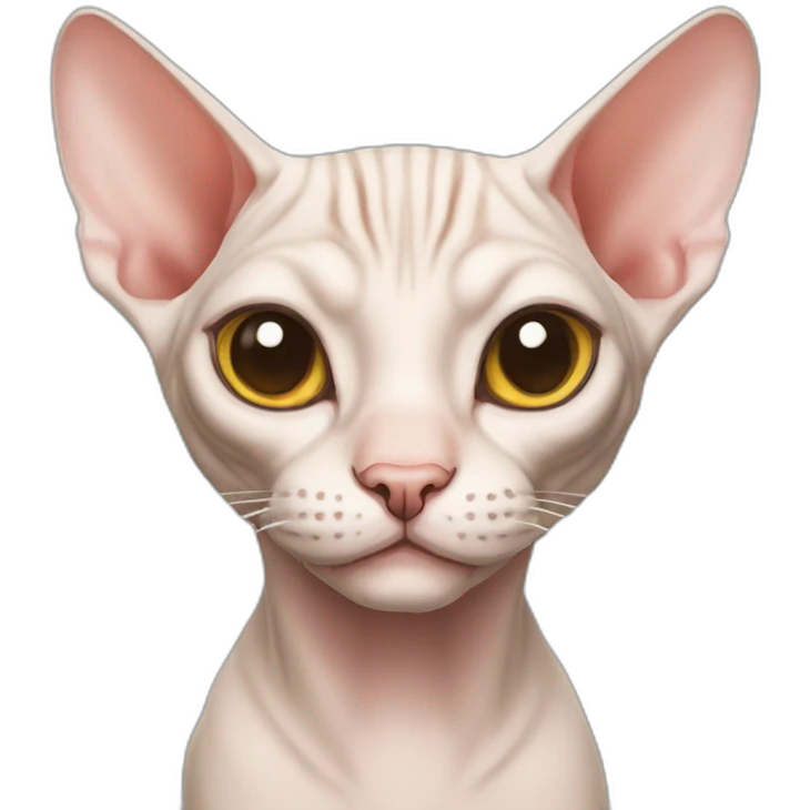 Sphynx cat happy emoji