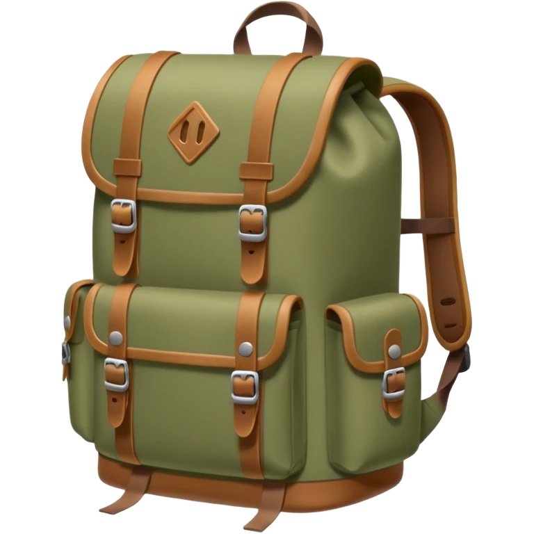 a backpack preped for an adventure in the wilds emoji