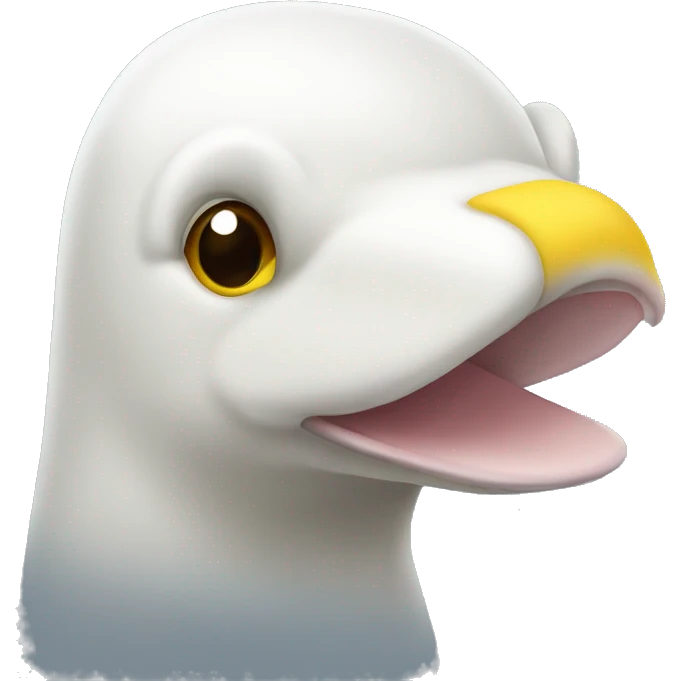 white platypus with yellow beak emoji