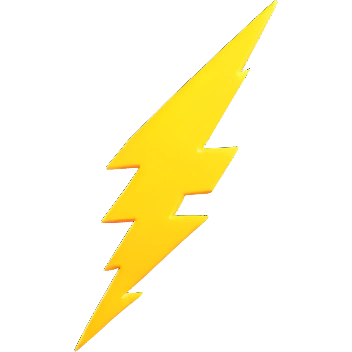 yellow lightning bolt emoji