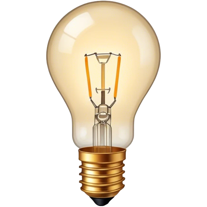 vintage edison lightbulb emoji