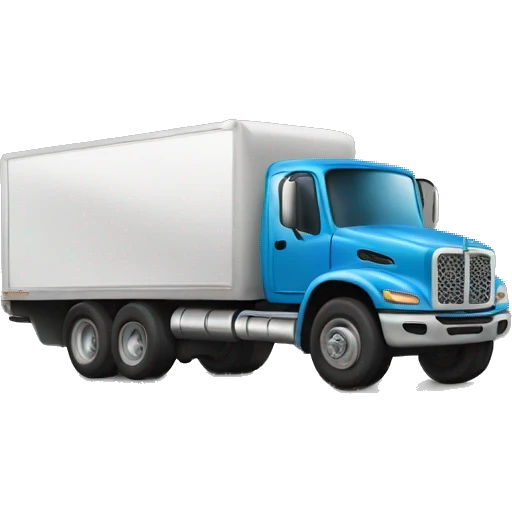 A speeding truck emoji