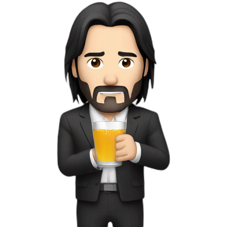 John wick drinking emoji