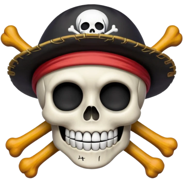 One piece Luffy jolly roget emoji