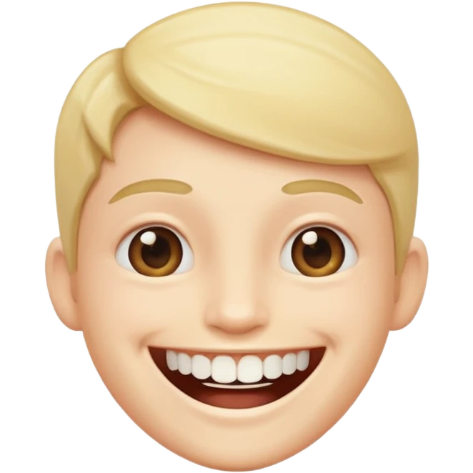 smile with few teeth emoji