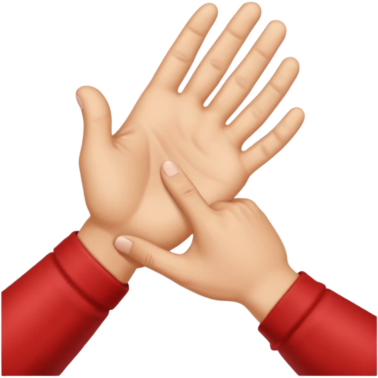 A hand wanking off a large hard penis emoji