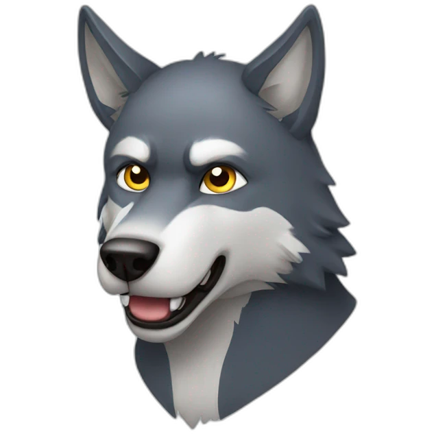 superhero wolf emoji