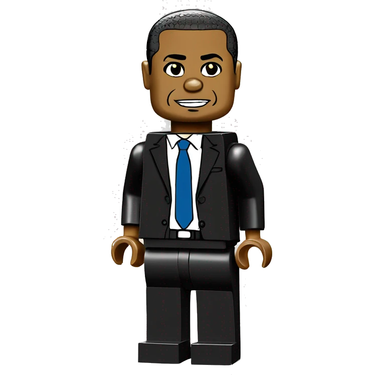 BARACK OBAMA lego full body emoji