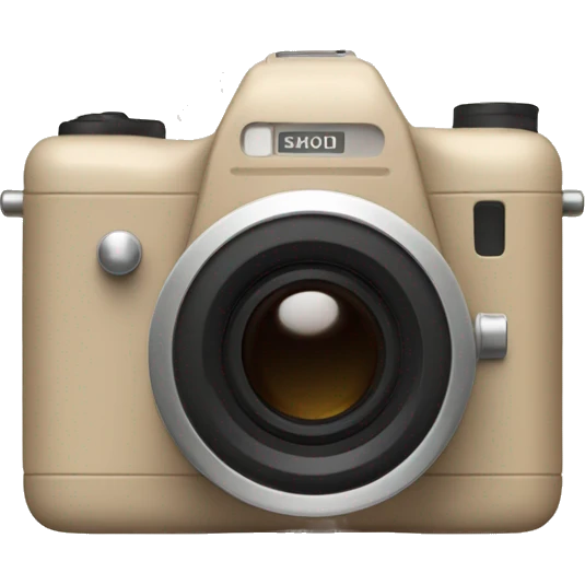 beige Palaroid camera emoji