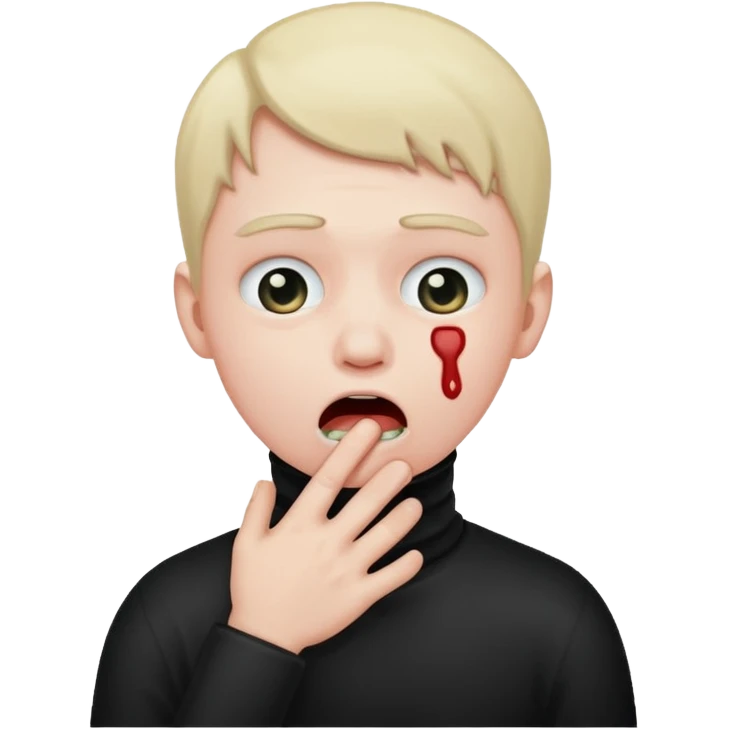 Person choking themselves emoji