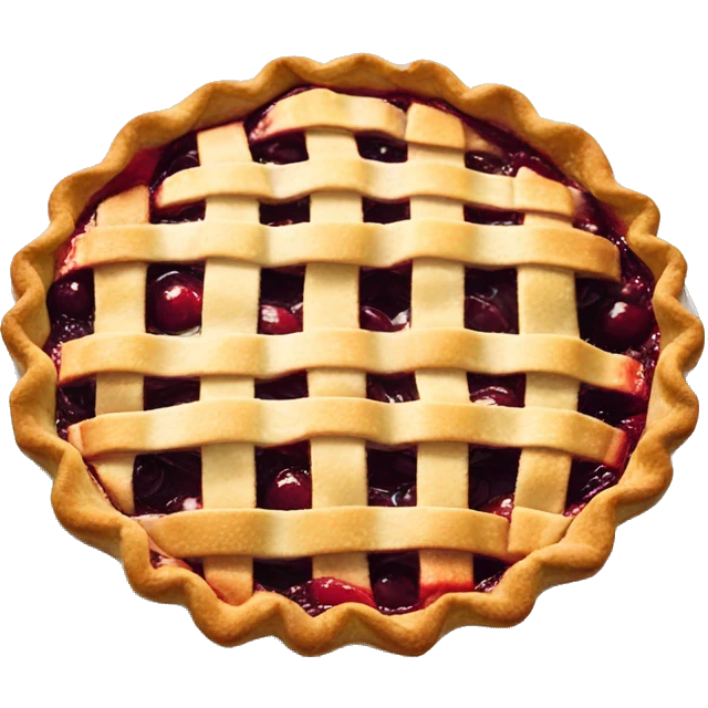 cherry pie with whipped cream on top emoji