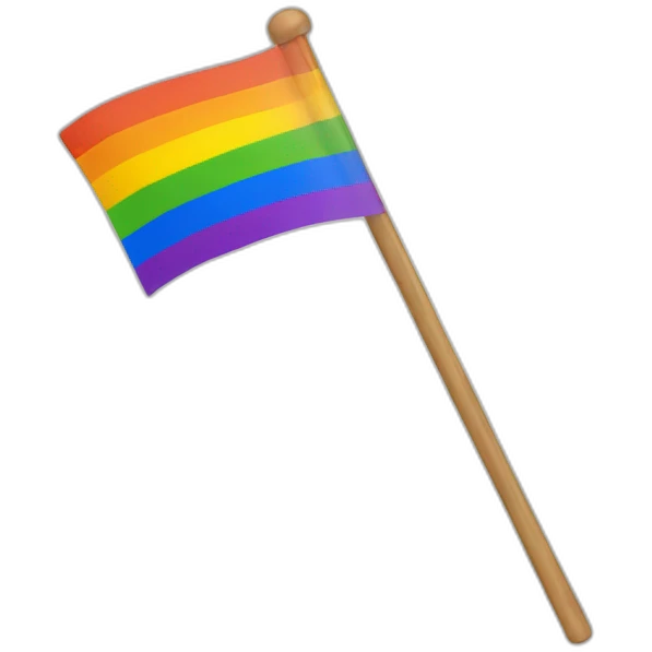 Drapeau lgbt déchirer emoji