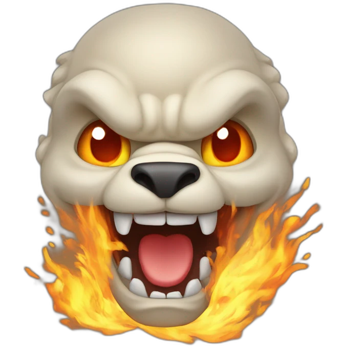 Dracaufeu qui crache du feu emoji