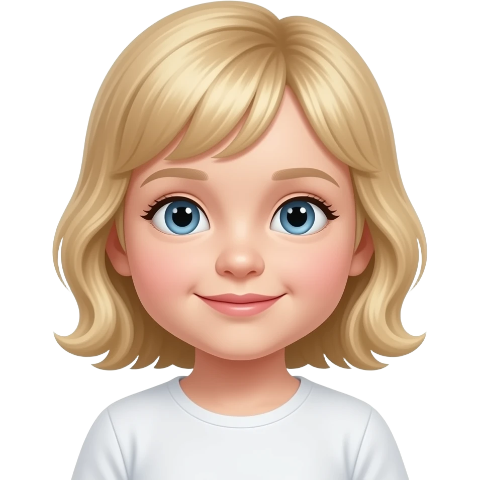 white baby girl with blonde girls emoji emoji