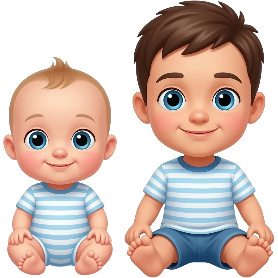 Baby + brother baby emoji
