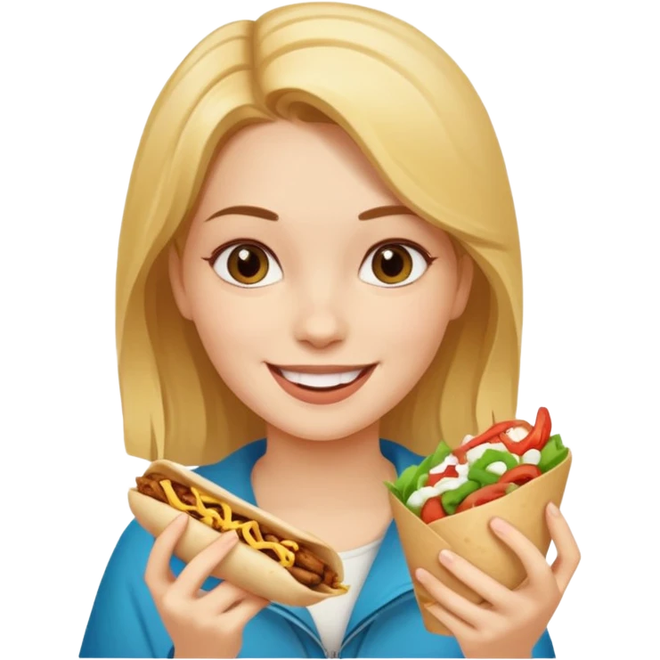 мия ест шавуху довольная  emoji