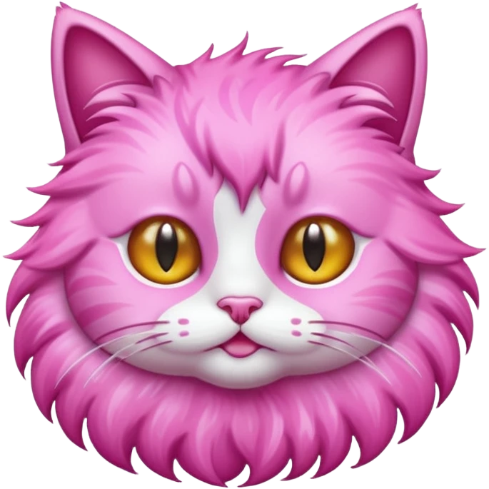 glitter pink cat  emoji