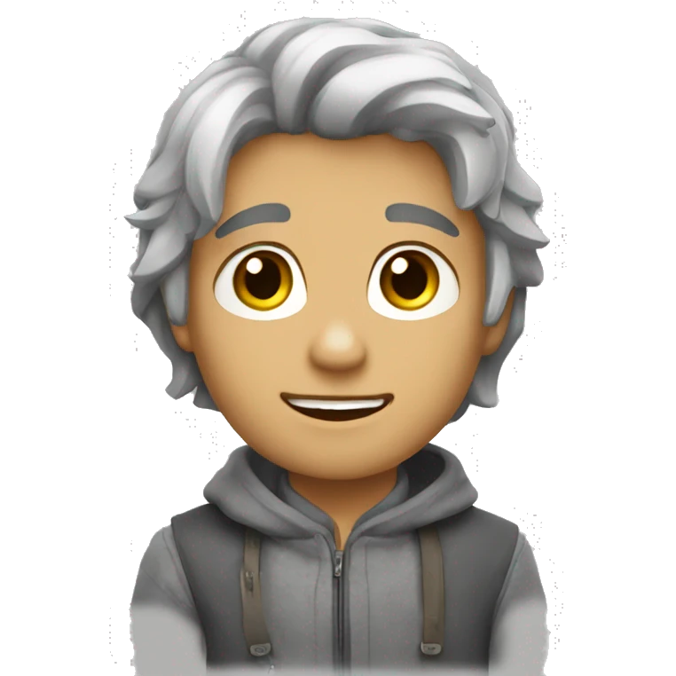 Серая кошка  emoji