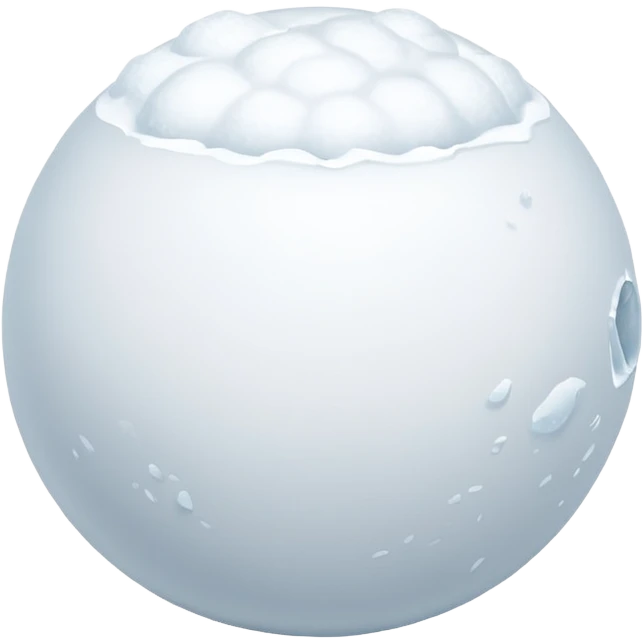 snowball gets bigger while it's rolloing down emoji