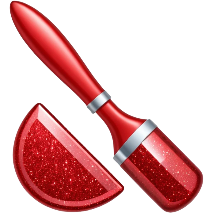 red glitter tool office emoji