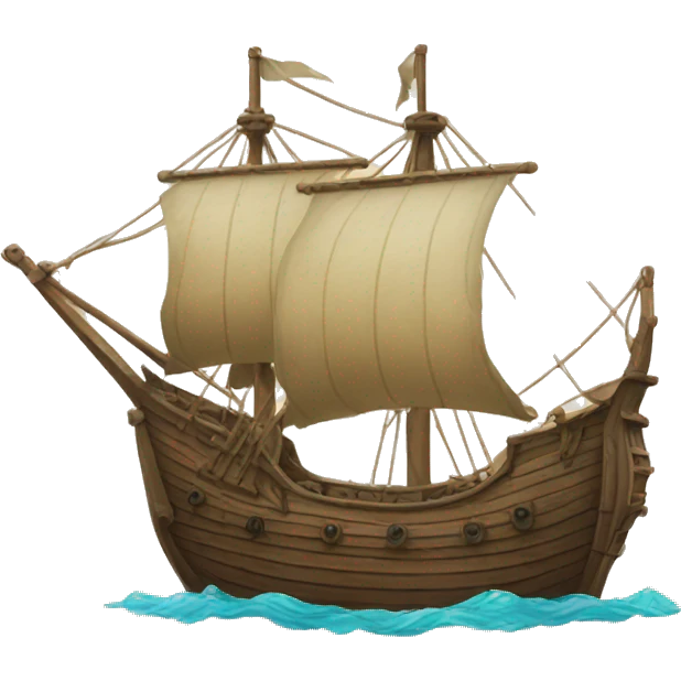 medieval naval ship emoji