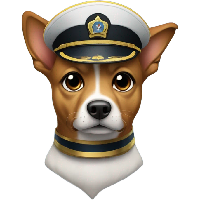Captain Kirk as a dog emoji
