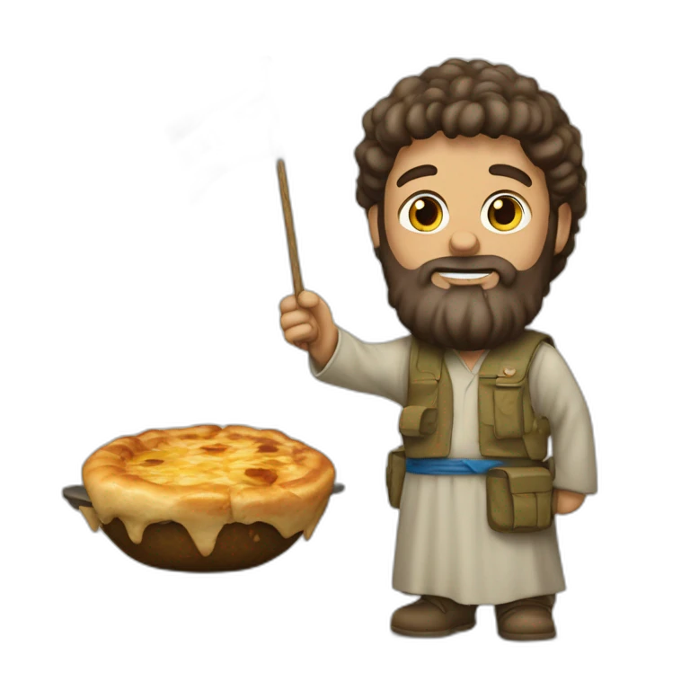 Un israélien avec une crotte sur la tête  emoji