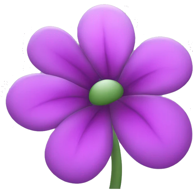 Pink and purpule flower emoji