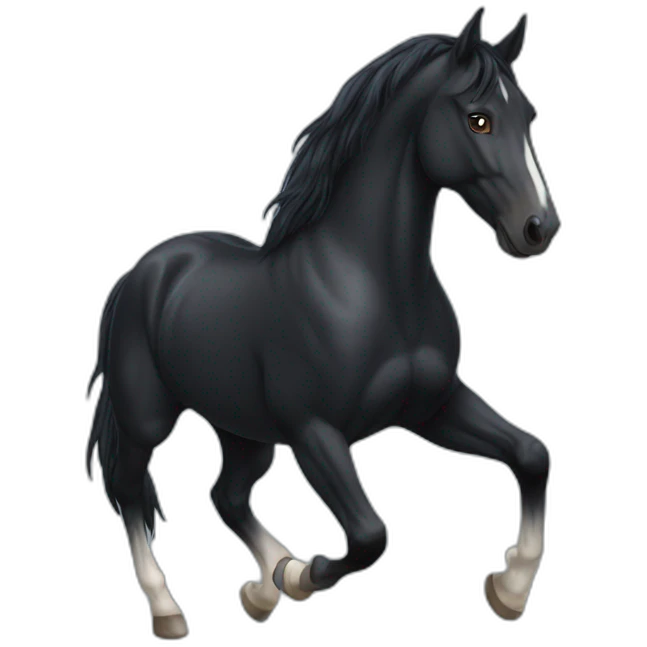 Black horse emoji