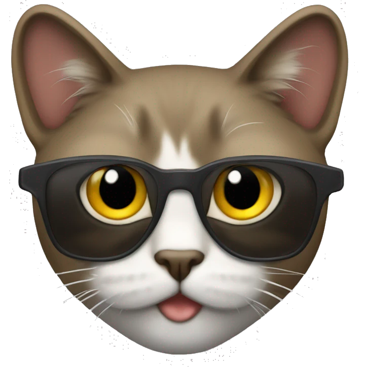 Gato de óculos escuro emoji