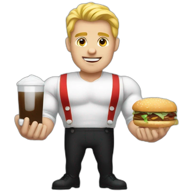 Strongman Waiter  emoji