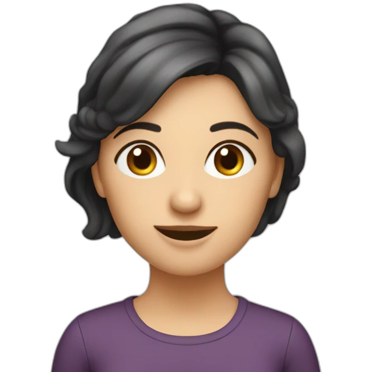 Laura kiddind around emoji