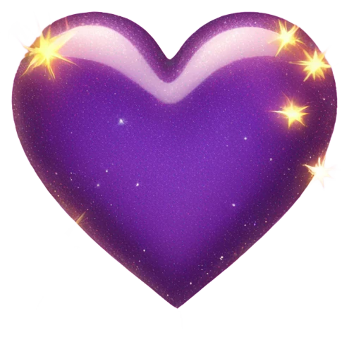 Heart with sparkles emoji
