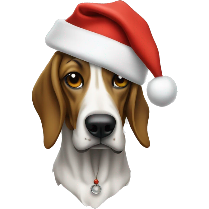 Snoop dog wearing Santa hat emoji
