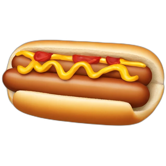 Hot dog emoji