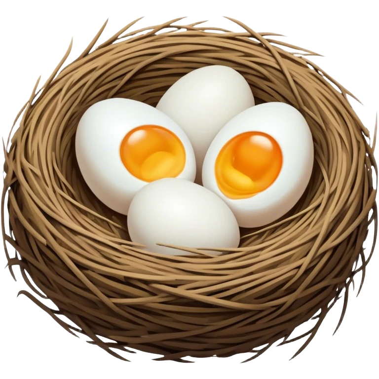a nest with no eggs emoji