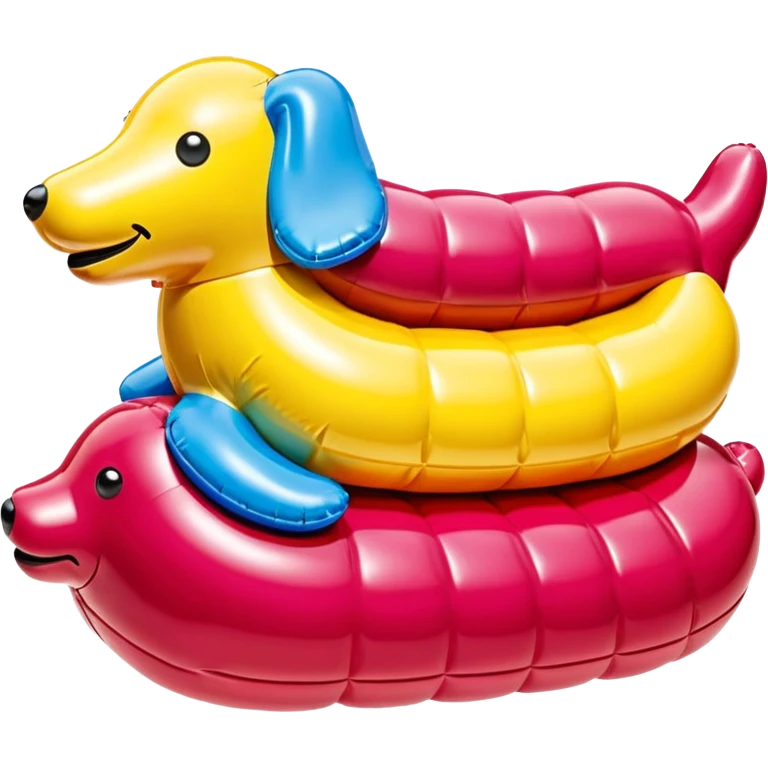  paris SPAM meat jeff koons style inflatable sculpture art painting  emoji
