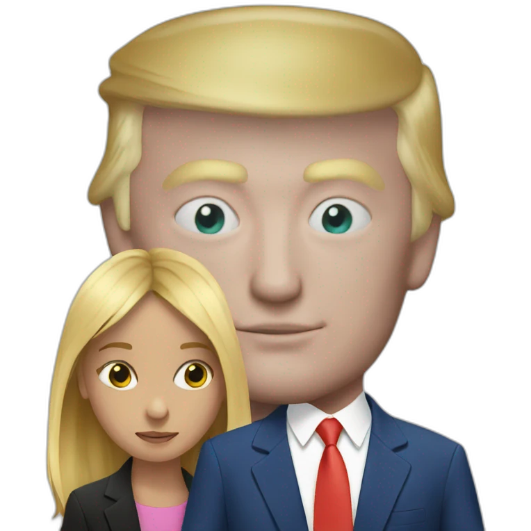 trump with a kid emoji