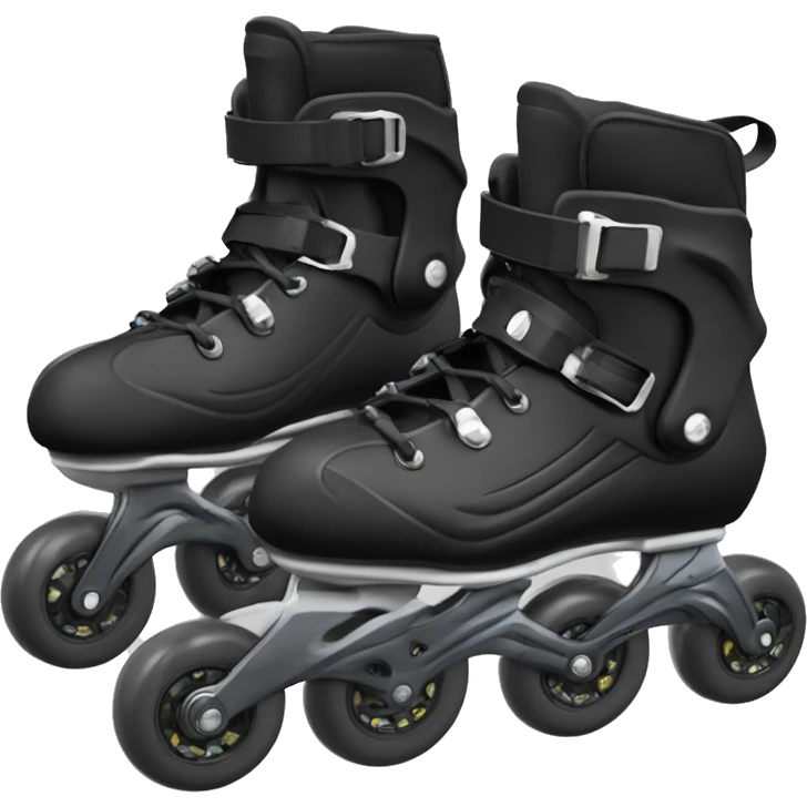 a black rollerblade inline skate, the model called "TWISTER XT" with a more edgy design emoji