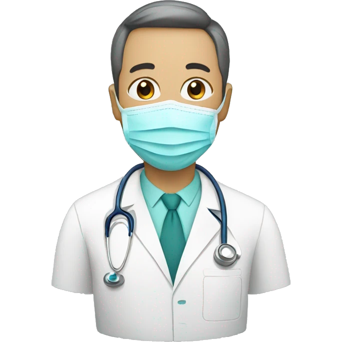doctor with mask emoji