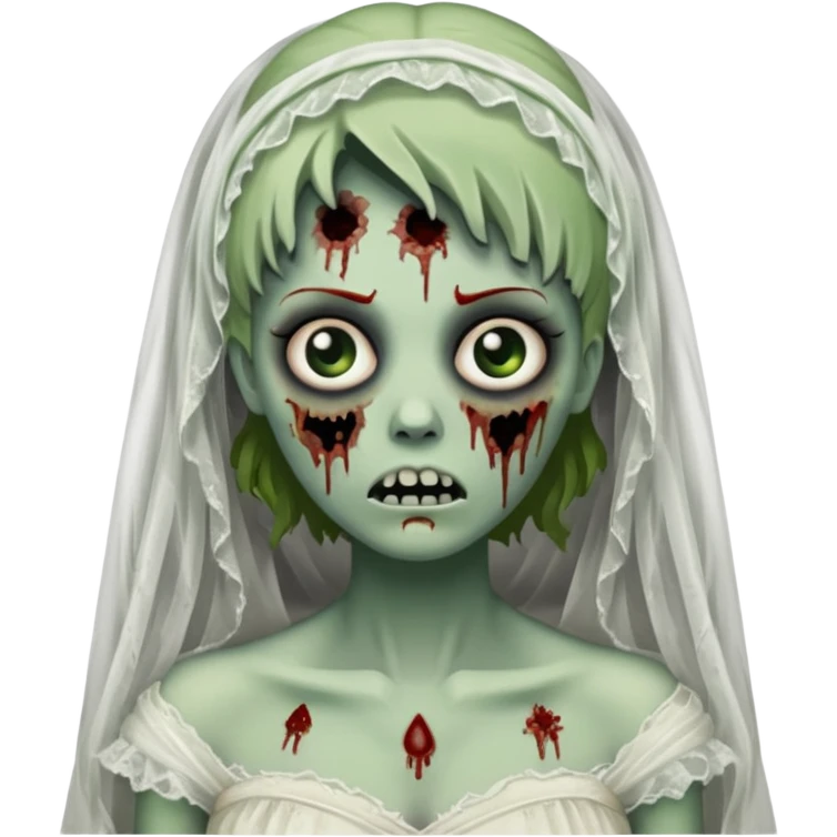 Zombie bride emoji