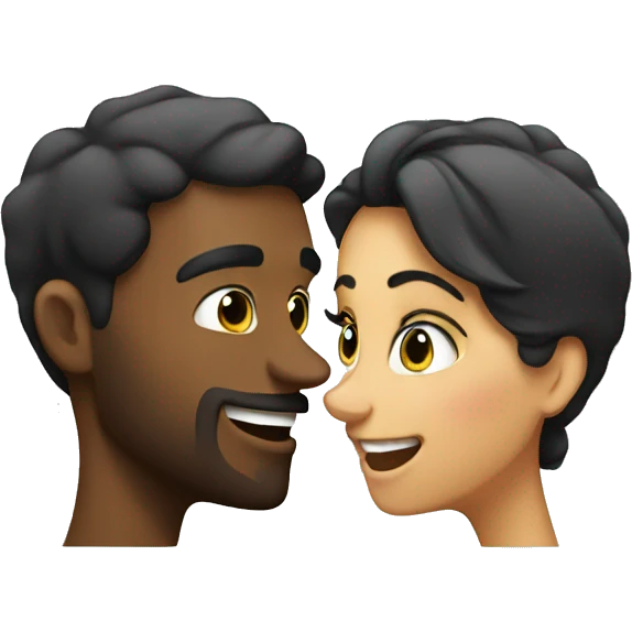 Man flirting with a woman emoji