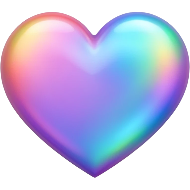heart iridescent holographic emoji