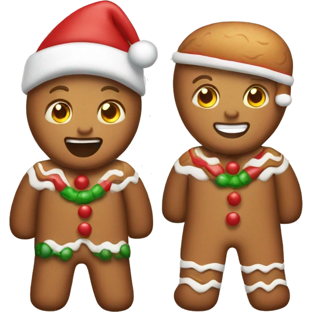 ginger bread christmas emoji