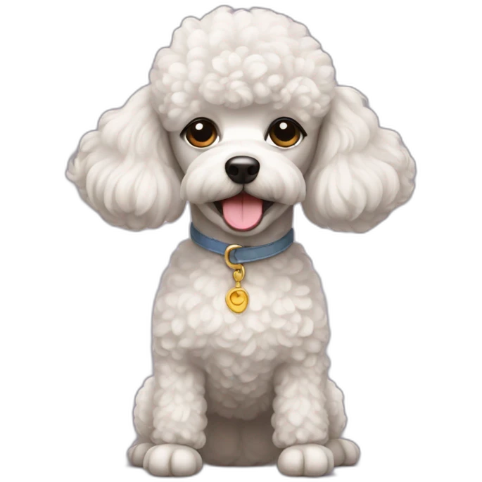 French poodle emoji