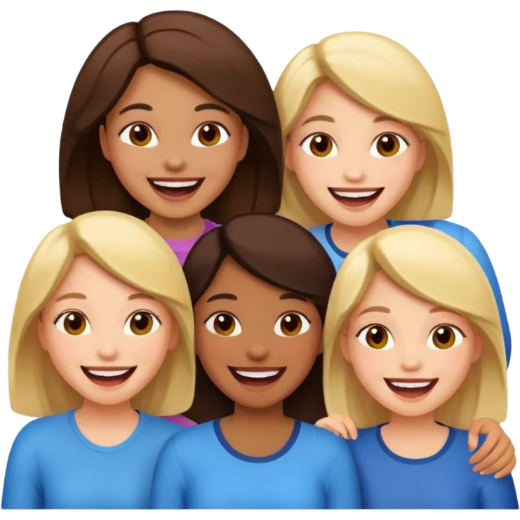 Компанія дівчат 3 emoji