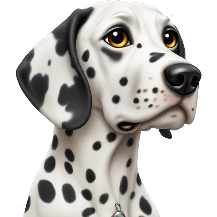 Dalmatian dog  portrait close-up emoji
