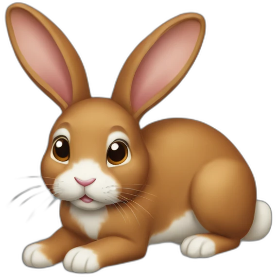 Lapin-marron-sote emoji